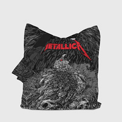 Сумка-шопер Metallica птица на черепах, цвет: 3D-принт