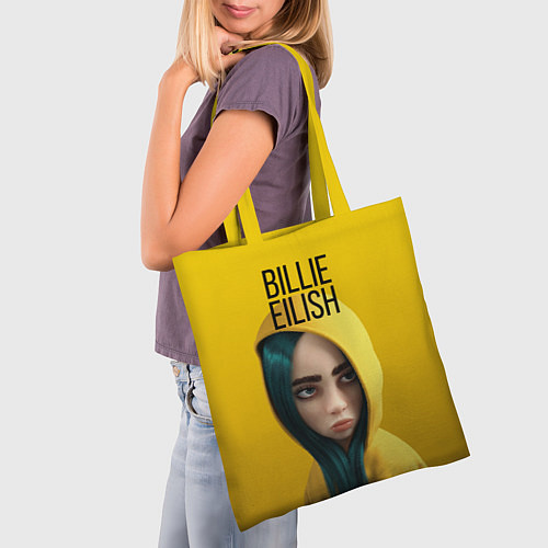 Сумка-шоппер BILLIE EILISH: Yellow Girl / 3D-принт – фото 3