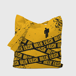 Сумка-шопер BILLIE EILISH: Yellow Tape, цвет: 3D-принт