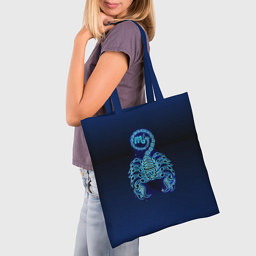 Сумка-шоппер Знаки Зодиака Скорпион / 3D-принт – фото 3