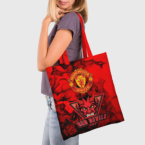 Сумка-шоппер Manchester United / 3D-принт – фото 3