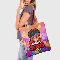 Сумка-шопер Brawl Stars - Jessie, цвет: 3D-принт — фото 2