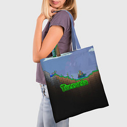 Сумка-шопер Terraria game, цвет: 3D-принт — фото 2