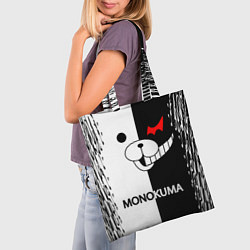 Сумка-шопер MONOKUMA, цвет: 3D-принт — фото 2