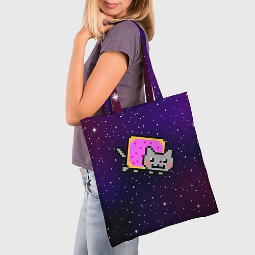 Сумка-шоппер Nyan Cat / 3D-принт – фото 3