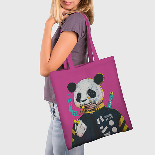 Сумка-шоппер Off-White for Panda / 3D-принт – фото 3