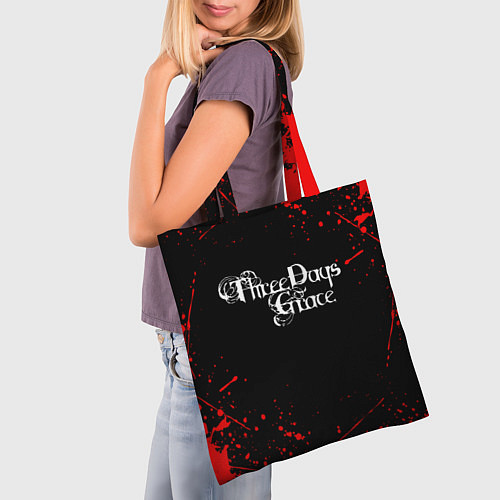 Сумка-шоппер Three Days Grace / 3D-принт – фото 3
