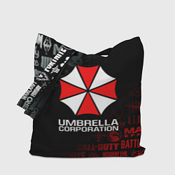 Сумка-шопер RESIDENT EVIL UMBRELLA CORP, цвет: 3D-принт