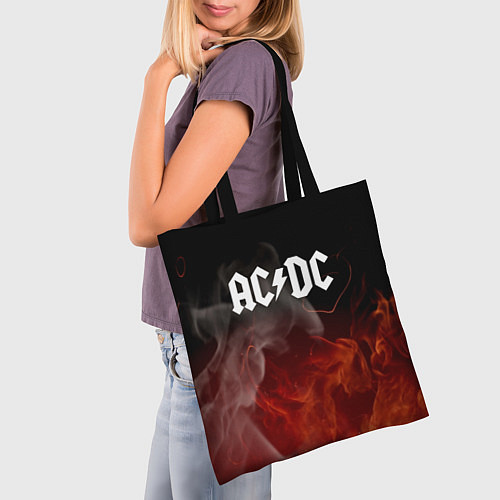 Сумка-шоппер AC DC / 3D-принт – фото 3