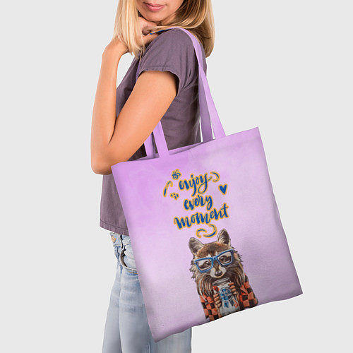 Сумка-шоппер Енот / 3D-принт – фото 3