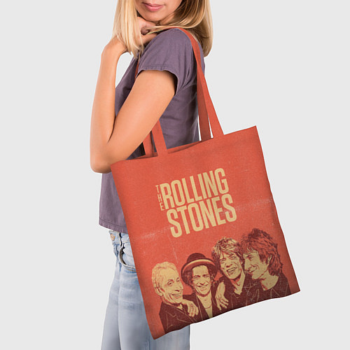 Сумка-шоппер The Rolling Stones / 3D-принт – фото 3
