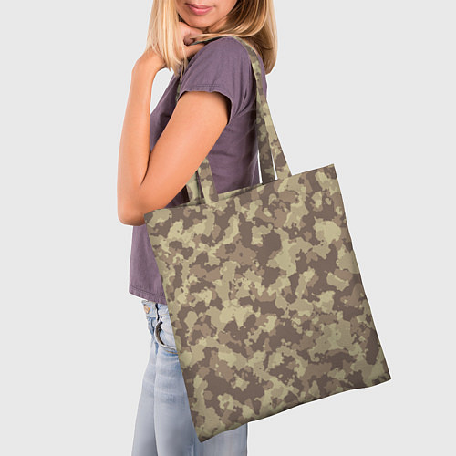 Сумка-шоппер Хаки / 3D-принт – фото 3