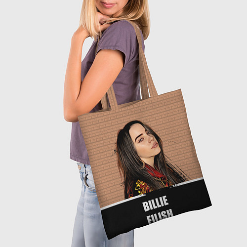 Сумка-шоппер Billie Eilish / 3D-принт – фото 3
