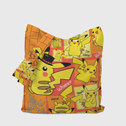 Сумка-шопер Pikachu, цвет: 3D-принт
