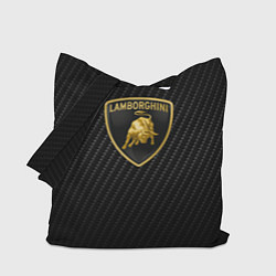 Сумка-шопер Lamborghini logo n carbone, цвет: 3D-принт