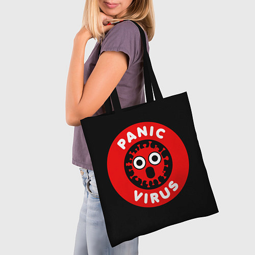 Сумка-шоппер Panic Virus / 3D-принт – фото 3