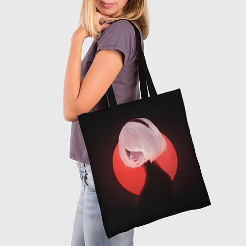 Сумка-шоппер 2b Nier Black / 3D-принт – фото 3