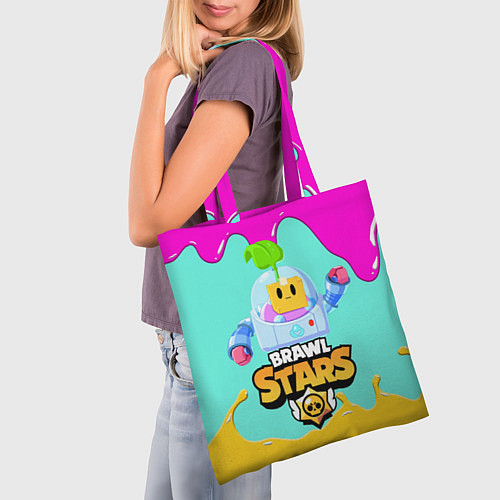 Сумка-шоппер BRAWL STARS SPROUT / 3D-принт – фото 3