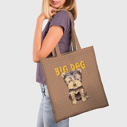 Сумка-шопер Большой пёс, цвет: 3D-принт — фото 2