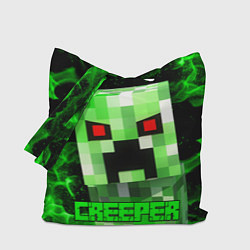 Сумка-шопер MINECRAFT CREEPER, цвет: 3D-принт