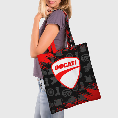 Сумка-шоппер DUCATI 2 / 3D-принт – фото 3
