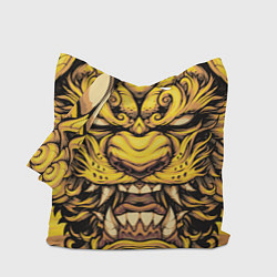 Сумка-шопер Тигровая маска Ханья, цвет: 3D-принт