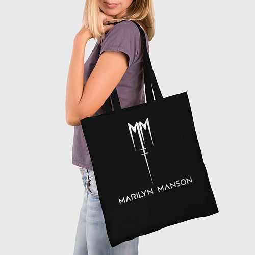 Сумка-шоппер Marilyn Manson / 3D-принт – фото 3
