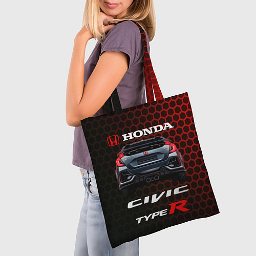Сумка-шоппер Honda Civic Type R / 3D-принт – фото 3