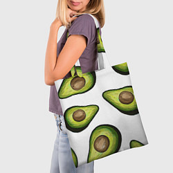 Сумка-шопер Авокадо, цвет: 3D-принт — фото 2