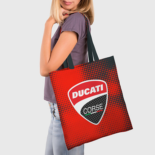 Сумка-шоппер Ducati Corse logo / 3D-принт – фото 3