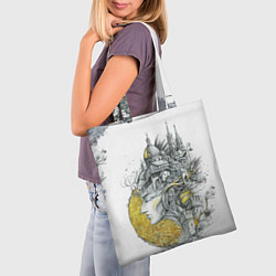 Сумка-шопер Город в голове, цвет: 3D-принт — фото 2