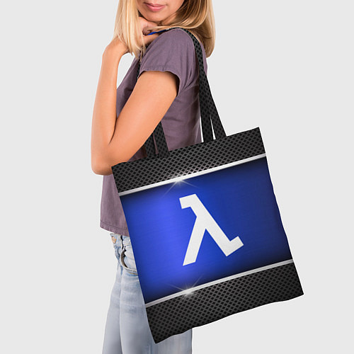 Сумка-шоппер HALF LIFE / 3D-принт – фото 3