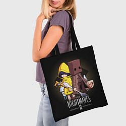 Сумка-шопер LITTLE NIGHTMARES 2, цвет: 3D-принт — фото 2