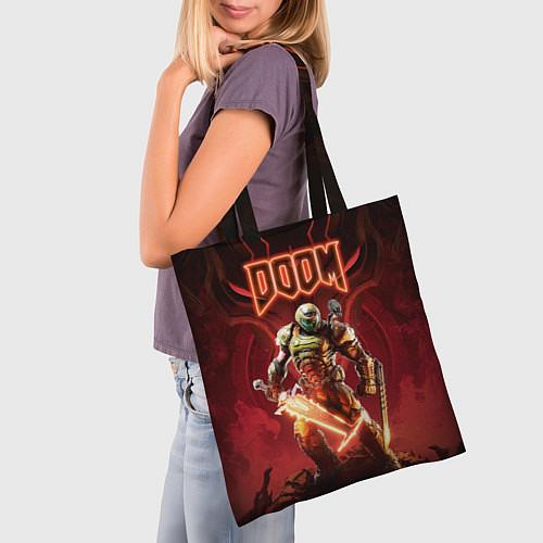 Сумка-шоппер Doom Думгай / 3D-принт – фото 3
