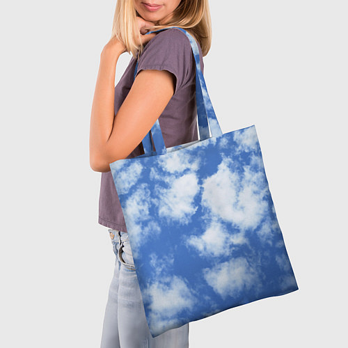 Сумка-шоппер ОБЛАКА / 3D-принт – фото 3