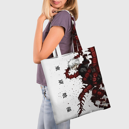 Сумка-шоппер Какуджа Токийский гуль / 3D-принт – фото 3