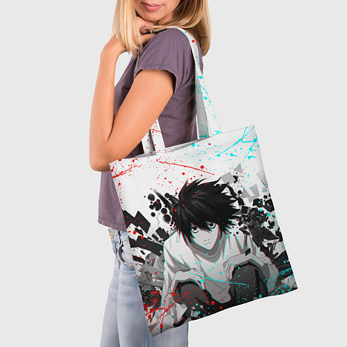 Сумка-шоппер DEATH NOTE ТЕТРАДЬ СМЕРТИ / 3D-принт – фото 3