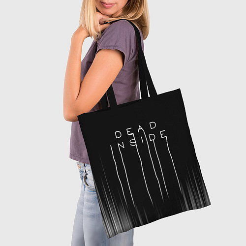 Сумка-шоппер DEAD INSIDE DEATH STRANDING / 3D-принт – фото 3