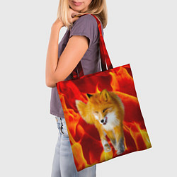 Сумка-шопер Fire Fox, цвет: 3D-принт — фото 2
