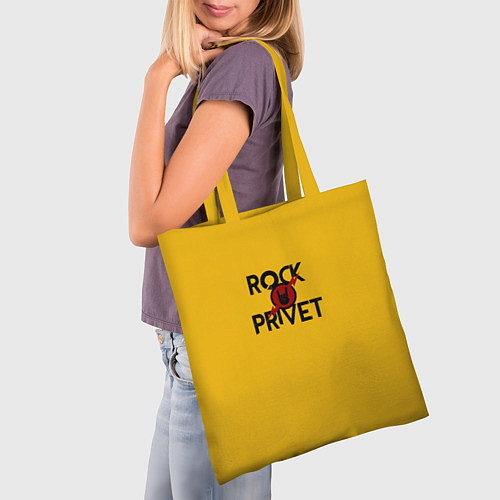 Сумка-шоппер Rock privet / 3D-принт – фото 3