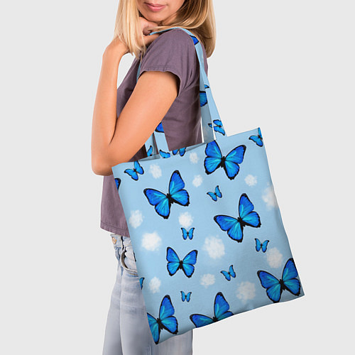 Сумка-шоппер Бабочки Моргенштерна / 3D-принт – фото 3