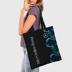 Сумка-шопер Mercedes Мерседес Неон, цвет: 3D-принт — фото 2