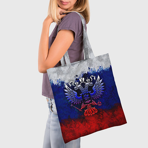 Сумка-шоппер Россия Russia Герб / 3D-принт – фото 3