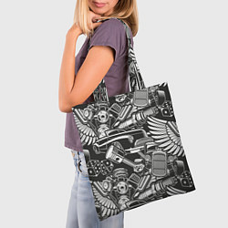 Сумка-шопер Механика Автомобиль, цвет: 3D-принт — фото 2