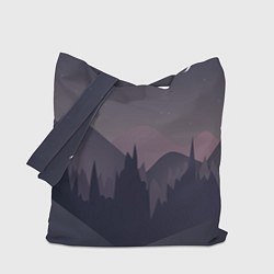 Сумка-шопер Night forest, цвет: 3D-принт
