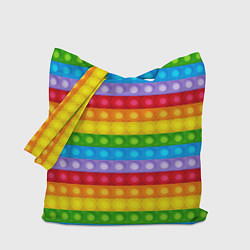 Сумка-шопер Pop It, цвет: 3D-принт