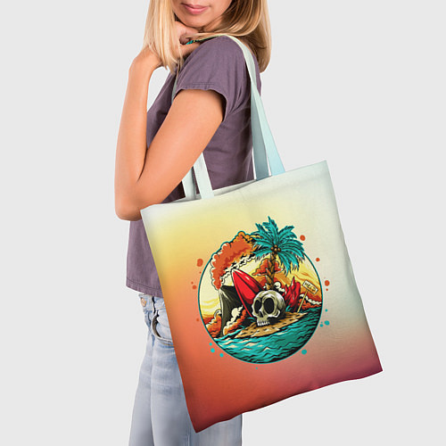 Сумка-шоппер Необитаемый остров / 3D-принт – фото 3