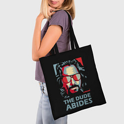 Сумка-шопер The Dude Abides Лебовски, цвет: 3D-принт — фото 2