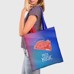 Сумка-шопер PIZZA MUSIC, цвет: 3D-принт — фото 2