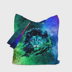 Сумка-шопер Космический лев, цвет: 3D-принт